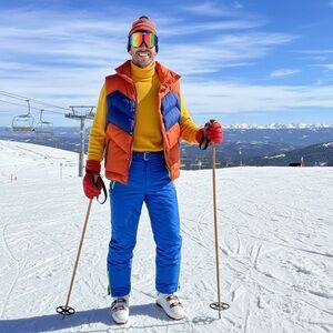 Vintage 80’s Camel Down Ski Vest Men’s XL